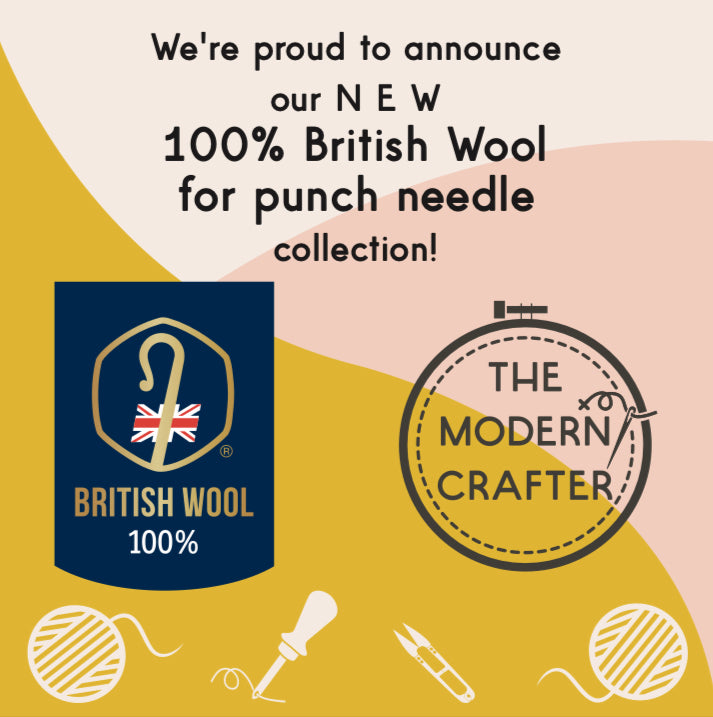 Our new BRITISH WOOL for Punch Needle!