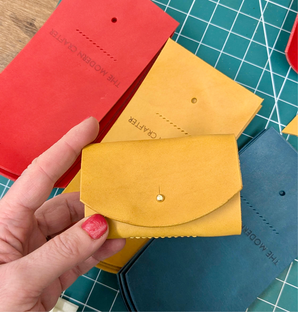 Hand Made Leather Needle Pouches by Red Bike Leathers