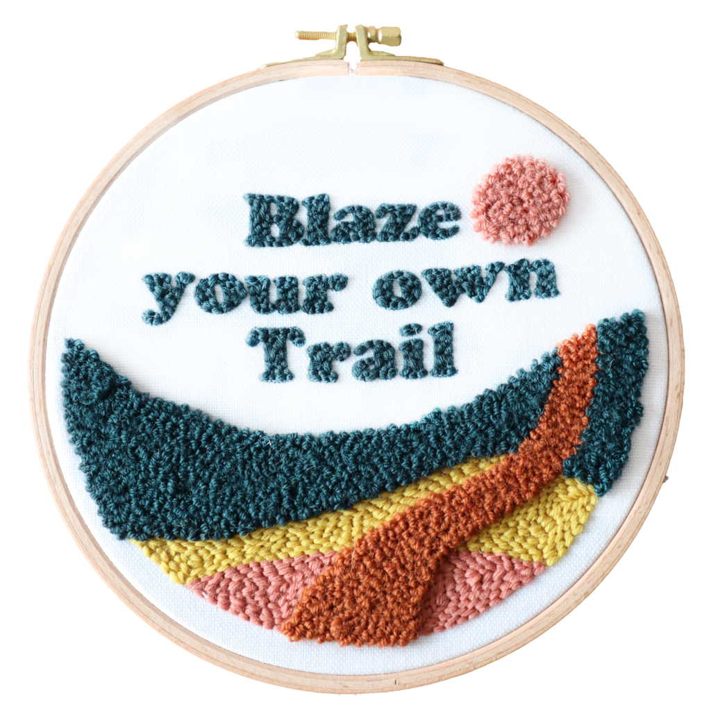 Blaze Your Own Trail Punch Needle Kit
