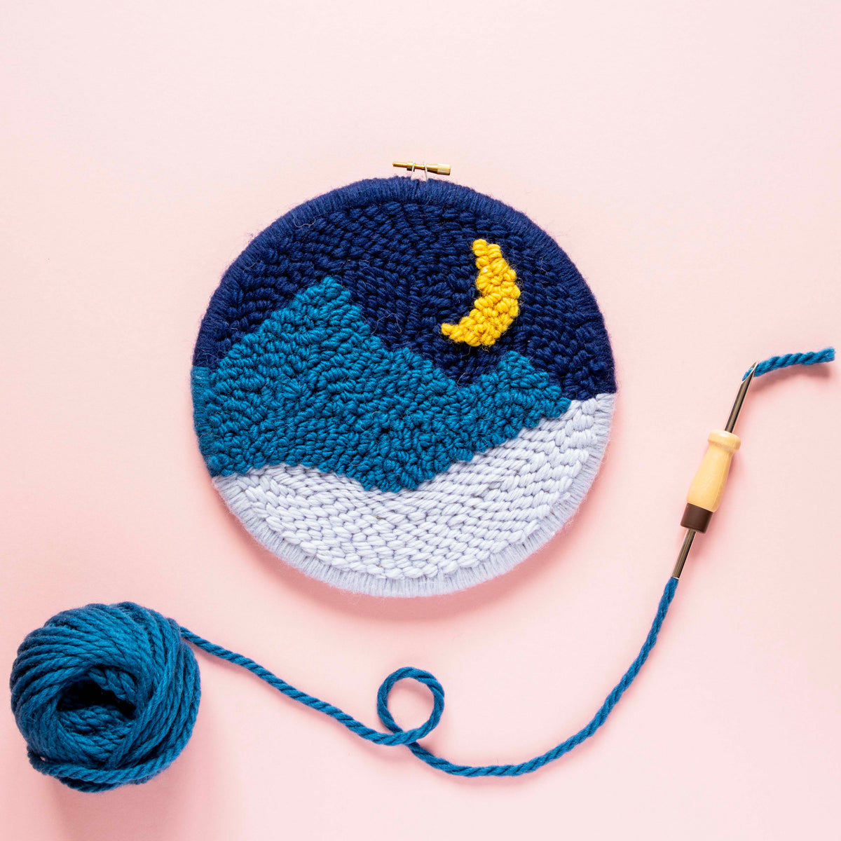Desert Mountain Punch Needle Kit for Beginners | The Modern Crafter