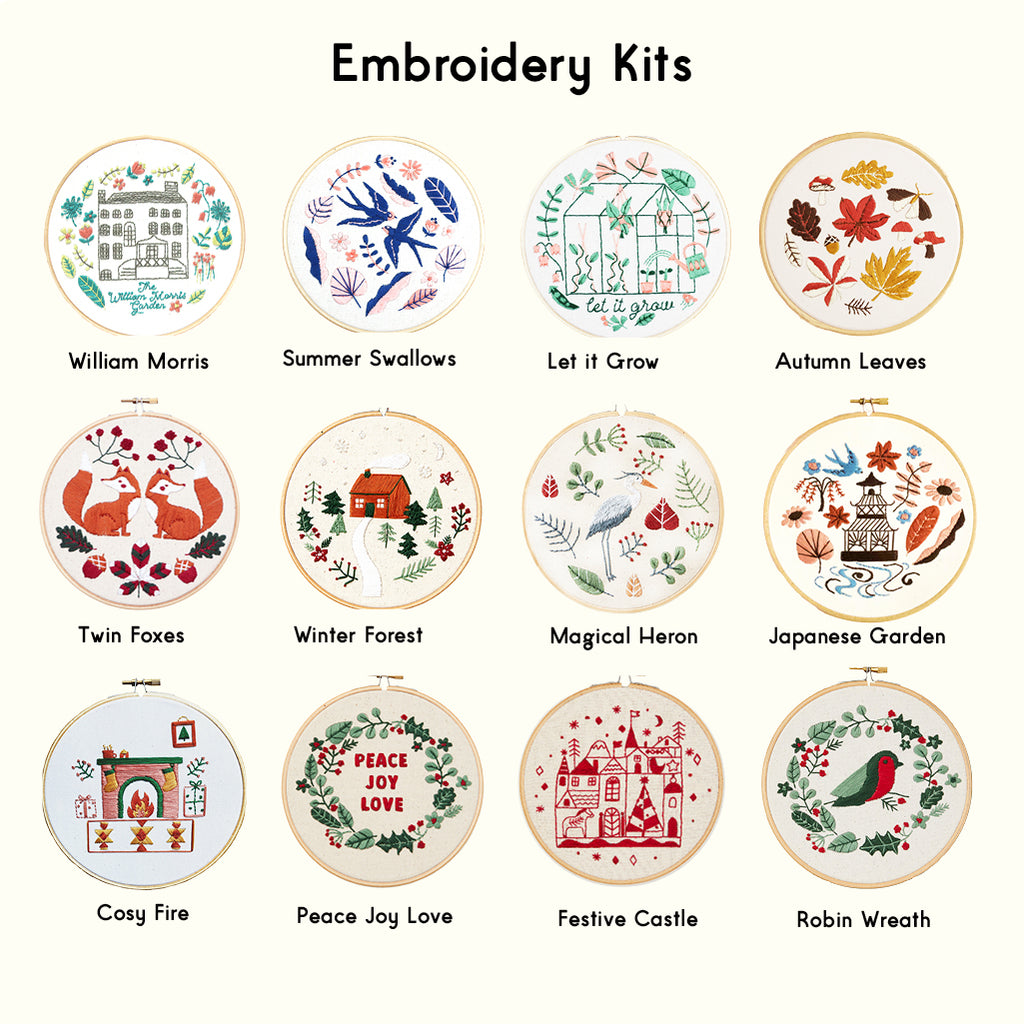 Crafters Gift Box - Punch Needle Kit, Embroidery Kit, Yarn Snips & Gift Wrapping