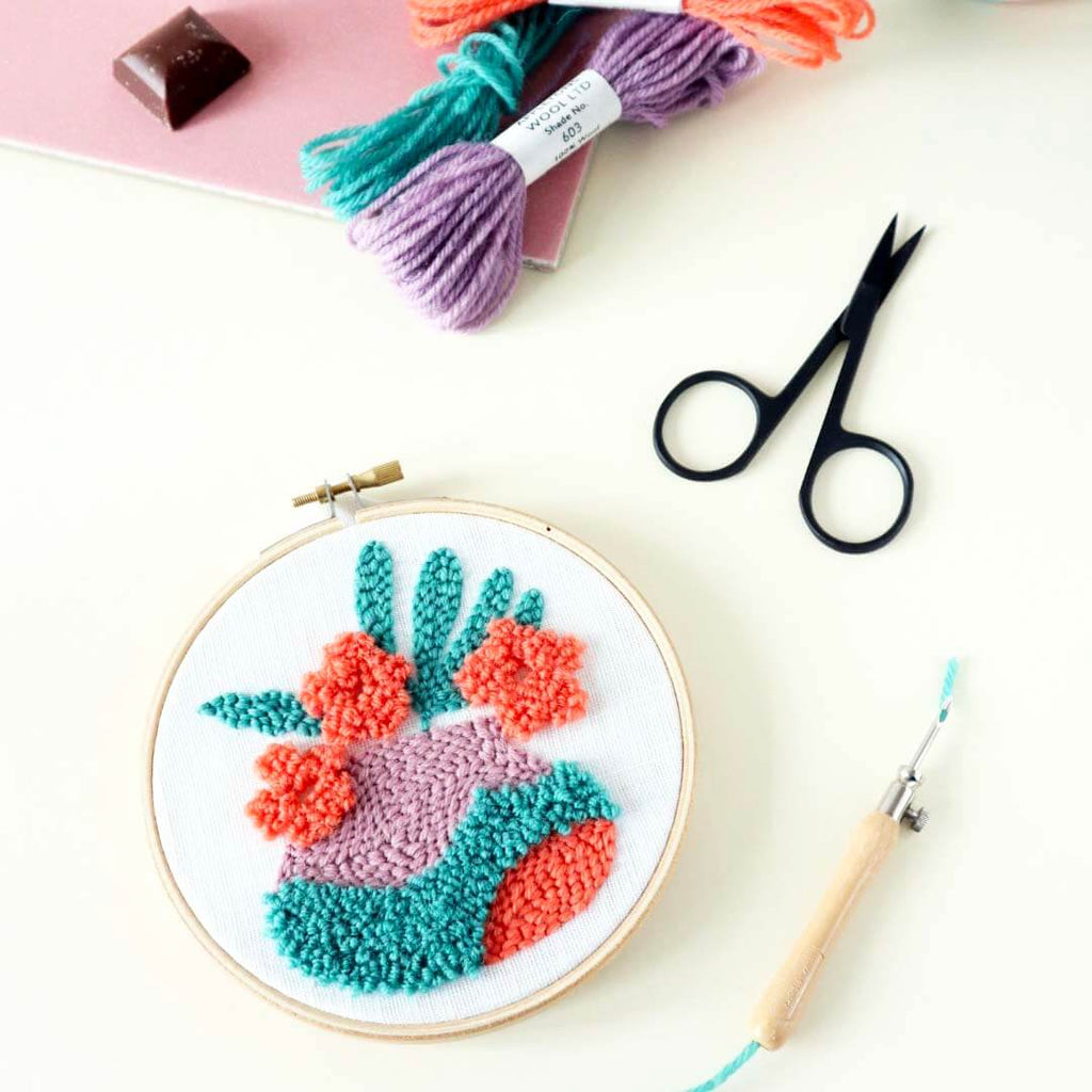Beginner Punch Needle Embroidery Kits | The Modern Crafter