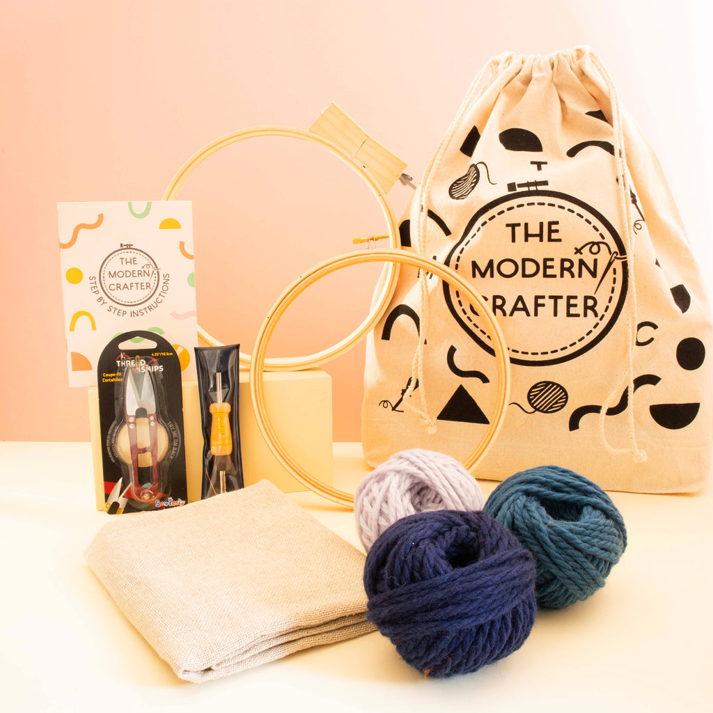 Beginner Punch Needle Chunky Wool Kits | The Modern Crafter