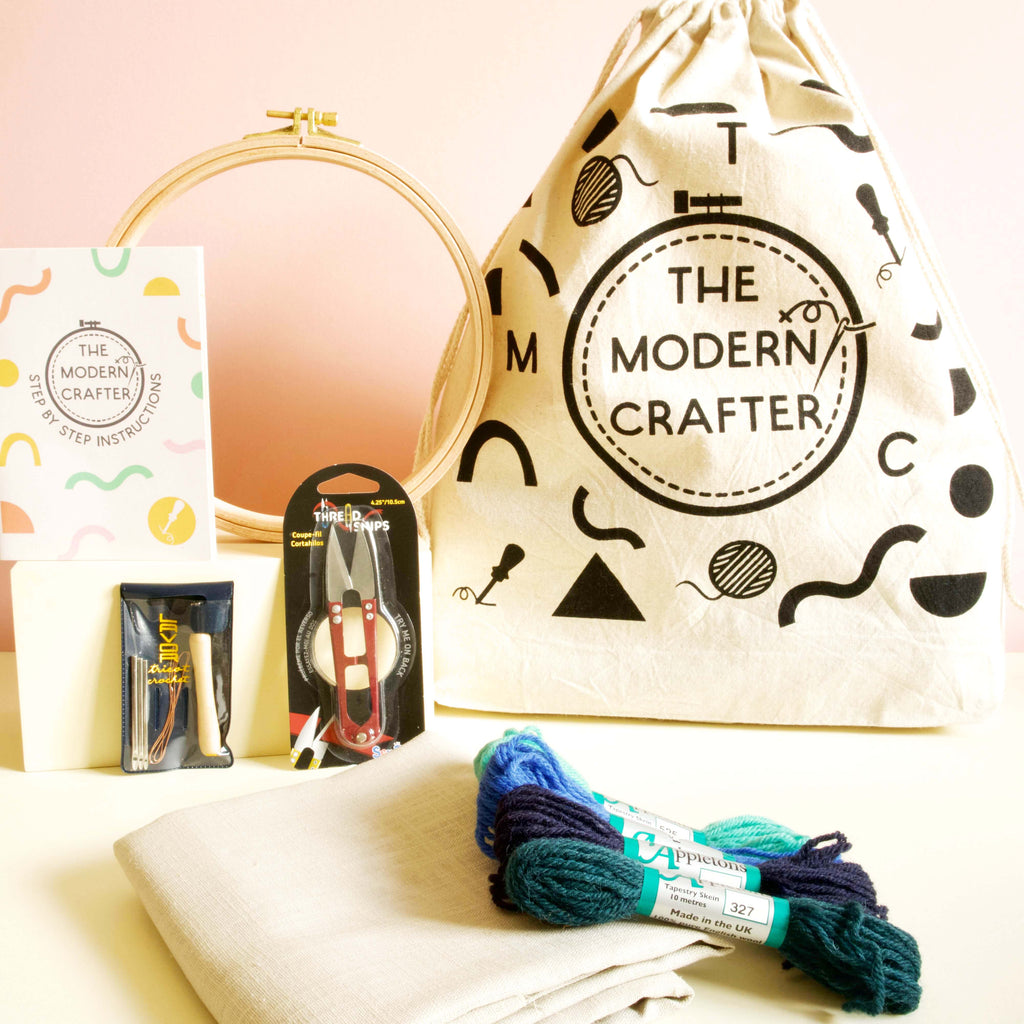 Beginner Punch Needle Embroidery Kits | The Modern Crafter