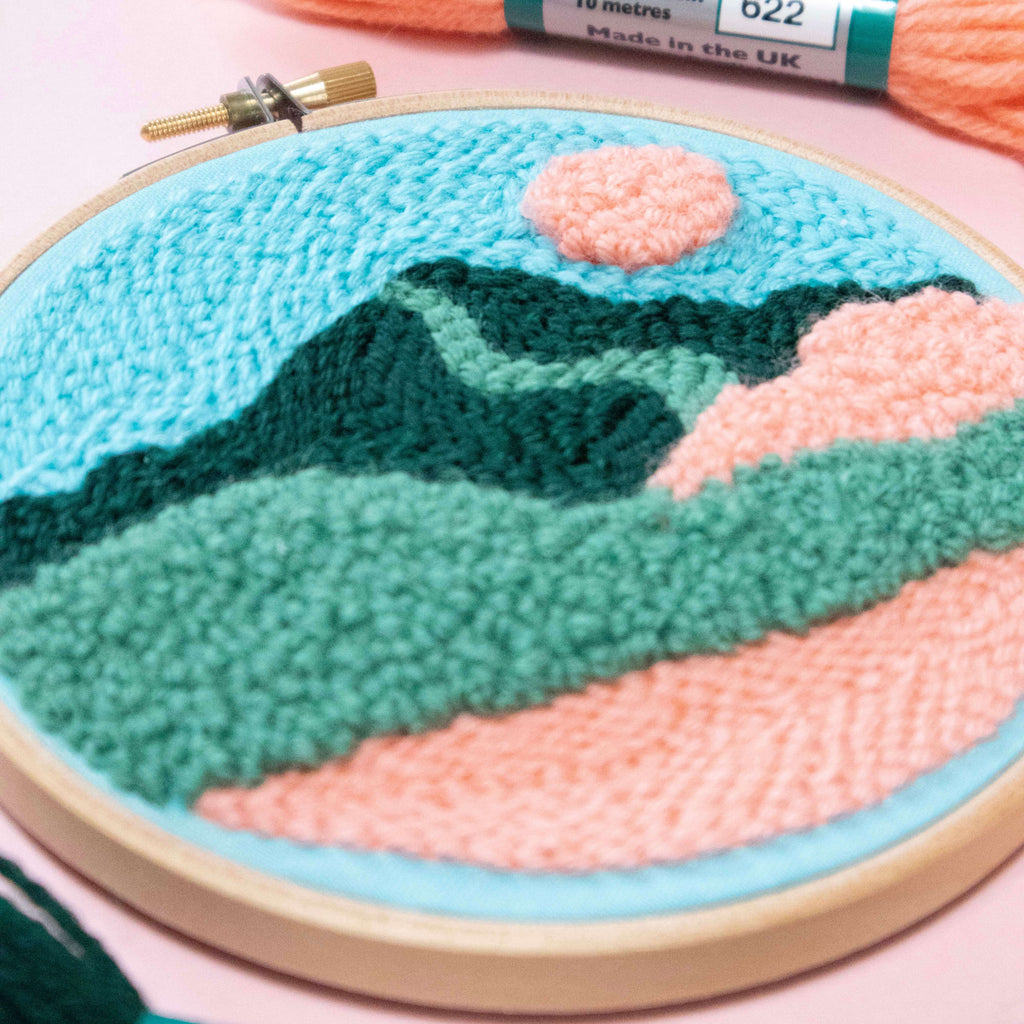 Mountain Walk Punch Needle Embroidery Kit