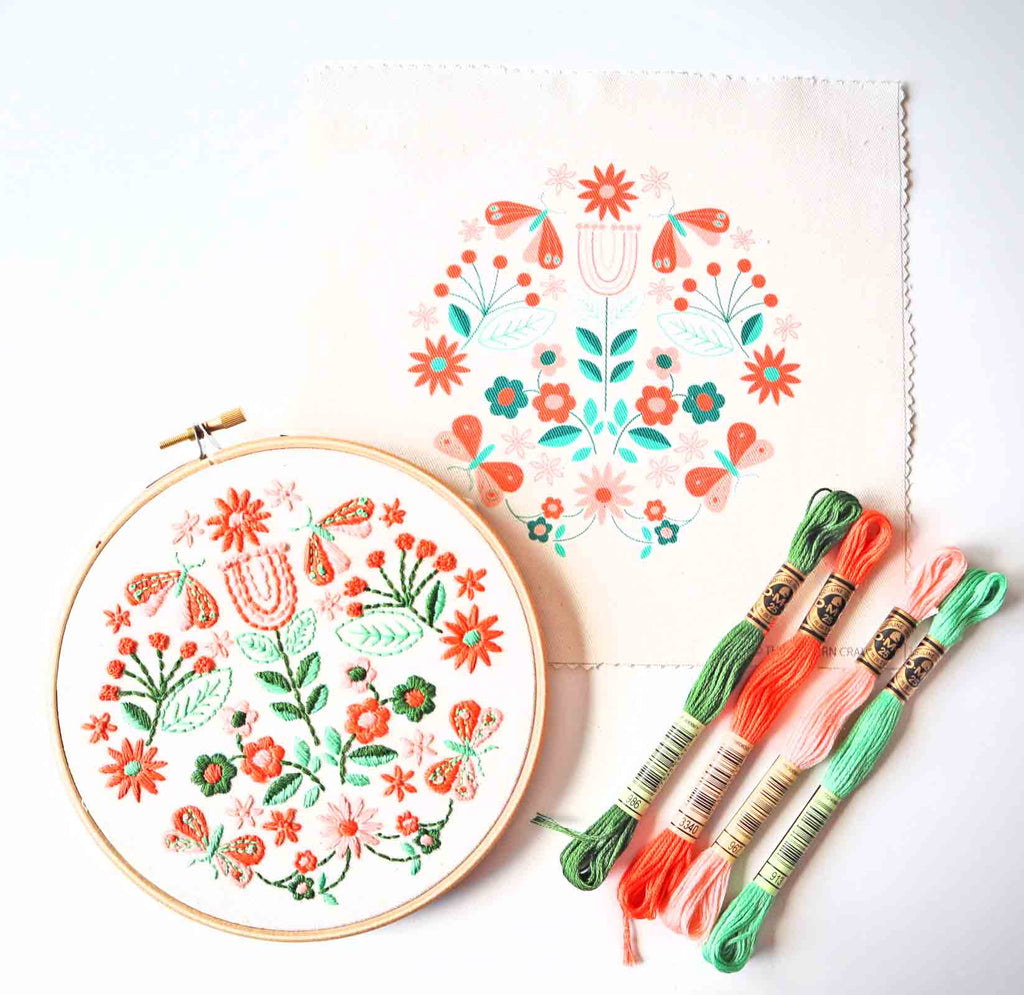 Beginner Embroidery Kit - Floral