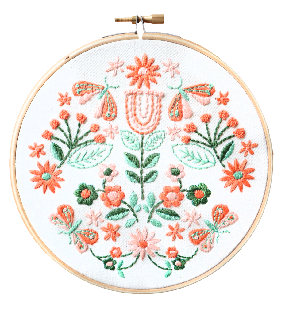 Floral Bloom Embroidery Kit The Modern Crafter