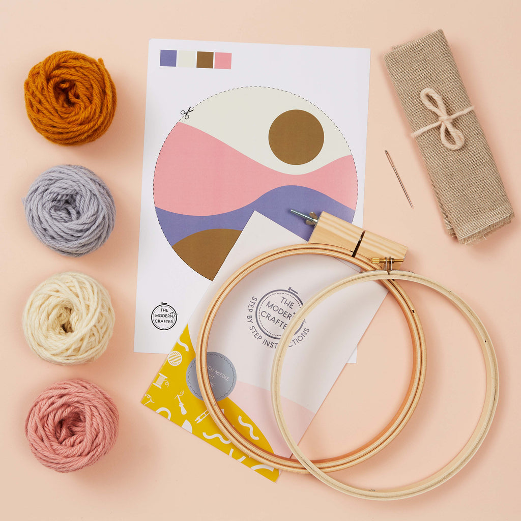 Sunset Punch Needle Kit for Beginners