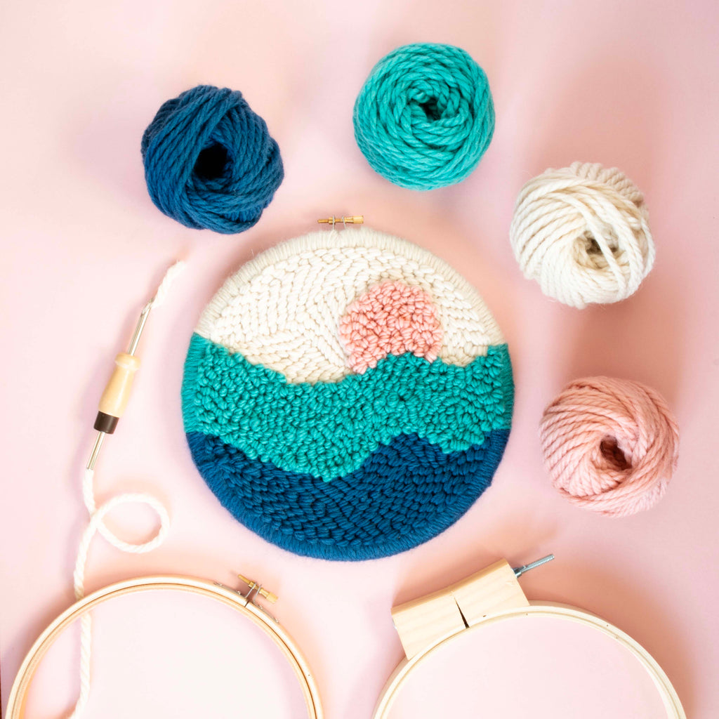 Waves Punch Needle Kit for Beginners | The Modern Crafter