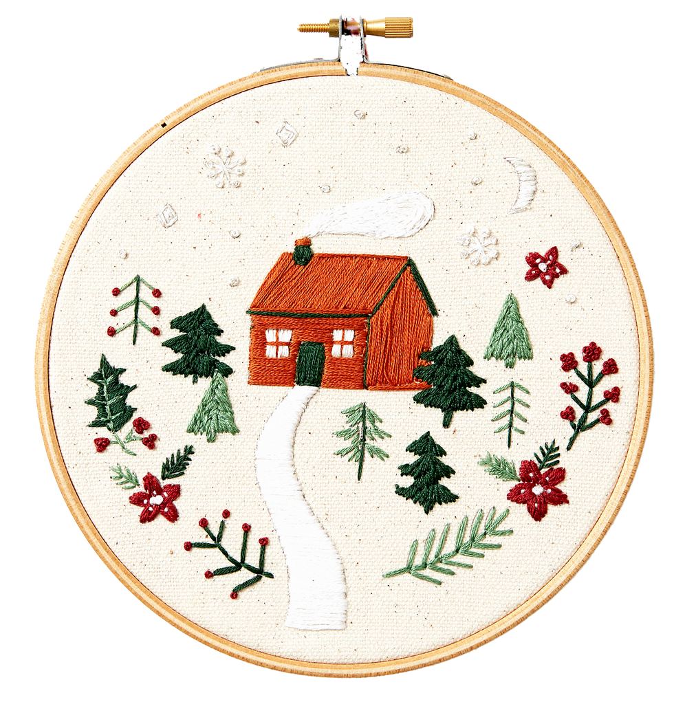 Winter Forest Embroidery Kit