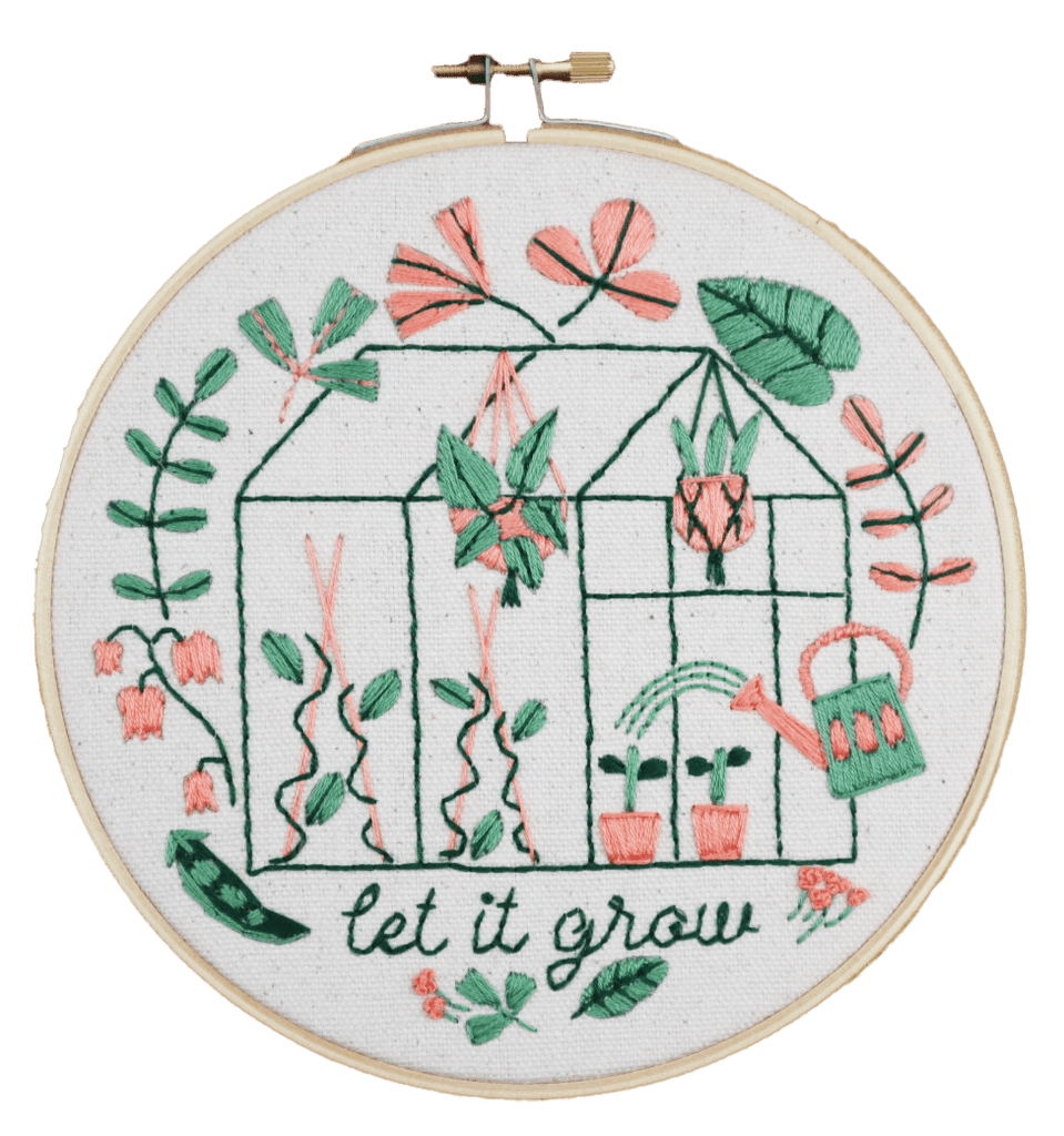 Beginner Embroidery Kit, garden house embroidery kit, embroidery kit, embroidery uk, embroidery kit uk, embroidery tool, embroidery hoops